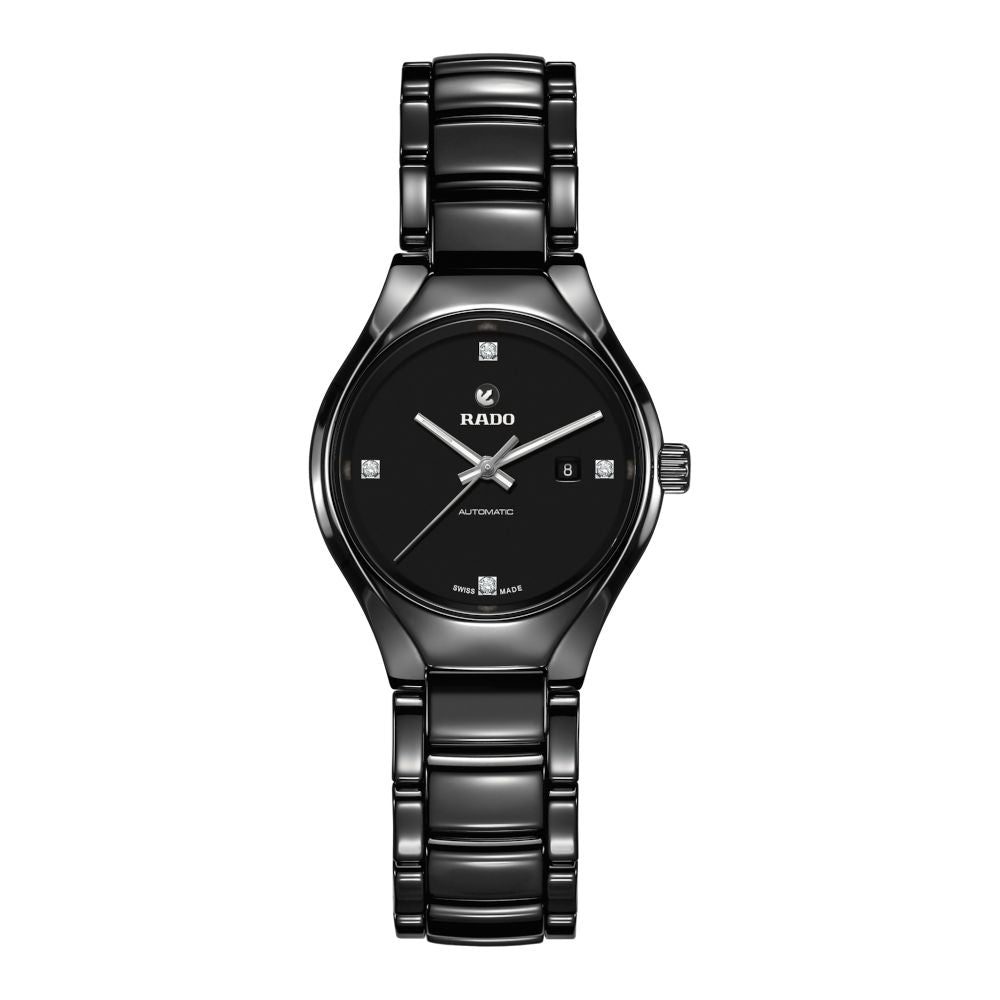 True Automatico Nero con Diamanti-Orologi-RADO-Gioielleria Granarelli