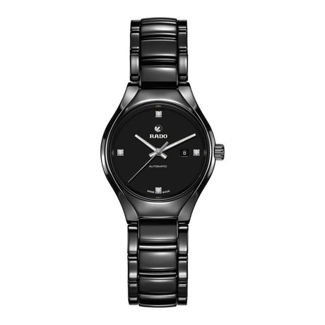 True Automatico Nero con Diamanti-Orologi-RADO-Gioielleria Granarelli