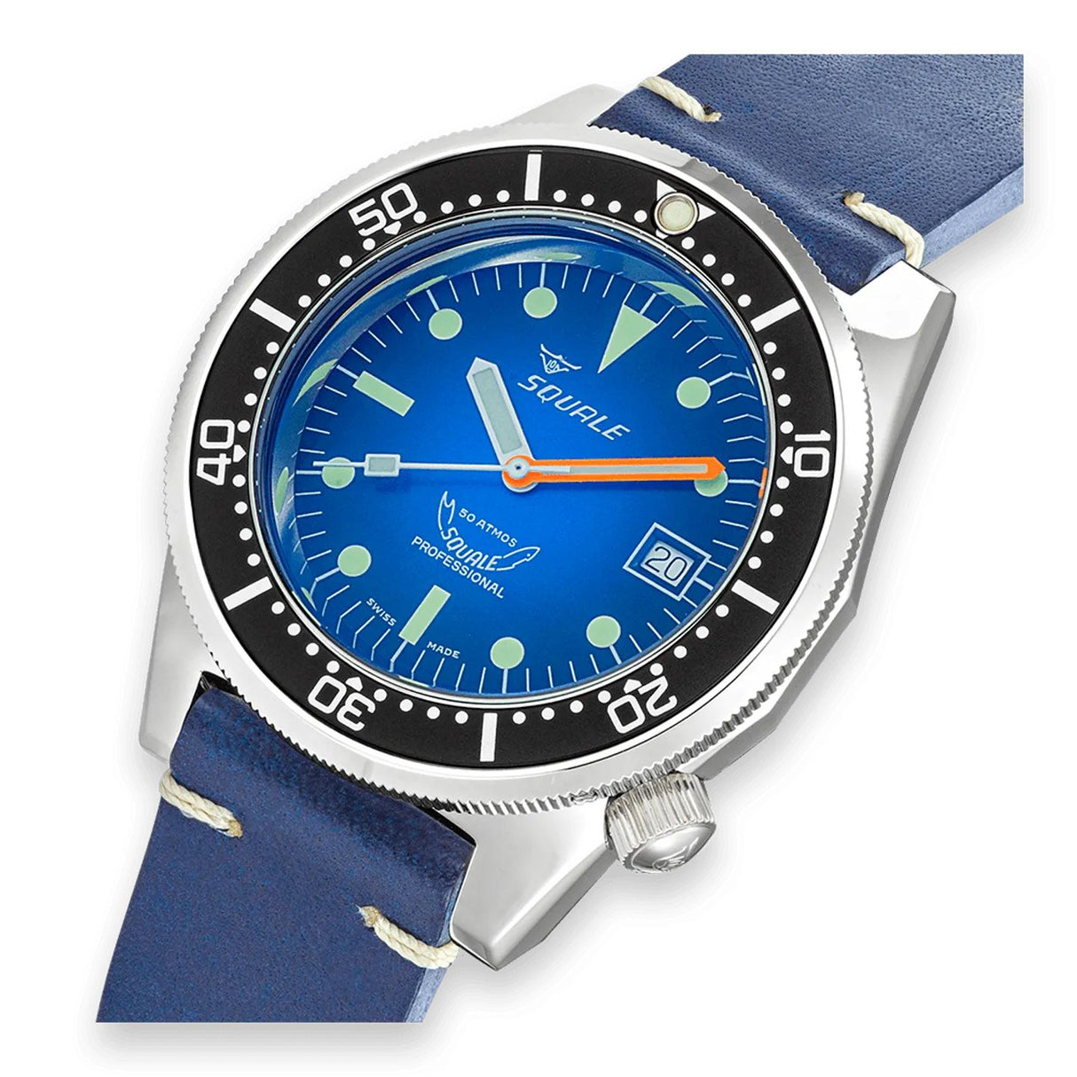 SQUALE 1521 1521PROFD.PB Blue Ray Rubber 50 atm-Orologi-SQUALE-Gioielleria Granarelli