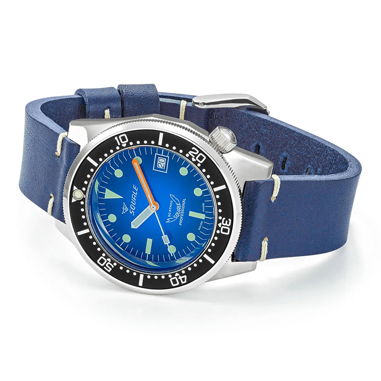 SQUALE 1521 1521PROFD.PB Blue Ray Rubber 50 atm-Orologi-SQUALE-Gioielleria Granarelli