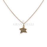 Girocollo Stella Diamanti Brown in Oro Rosa