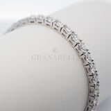 Bracciale Tennis Oro Bianco Diamanti 8.70kt-Bracciali-GRANARELLI-Gioielleria Granarelli