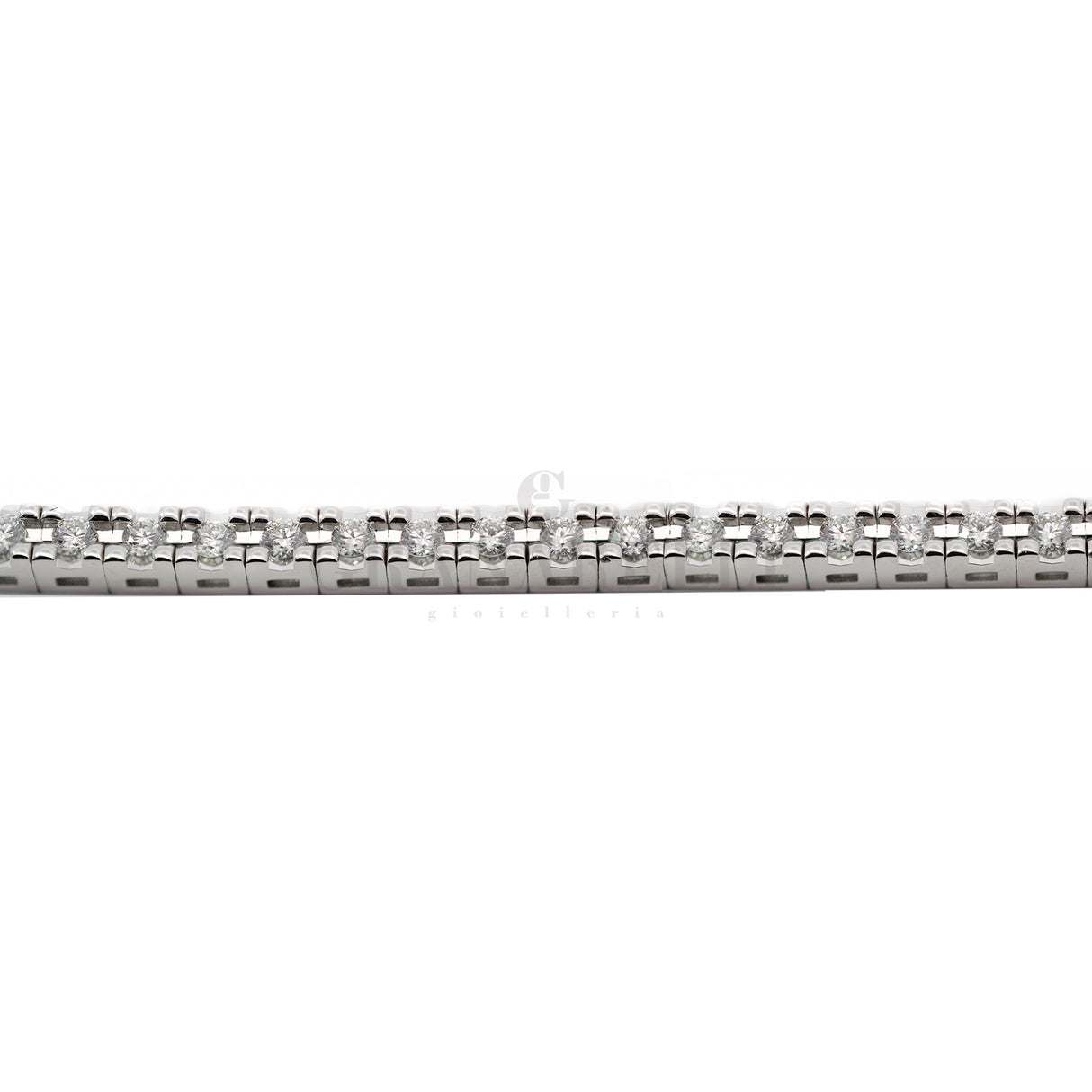 Bracciale Tennis Oro Bianco Diamanti 1.28kt