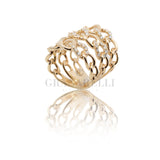 Groumette-Ring aus Roségold und Diamanten ct 0,95