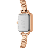 Quadro Mini Lumine Bezel Rose Gold-Orologi-DANIEL WELLINGTON-Gioielleria Granarelli