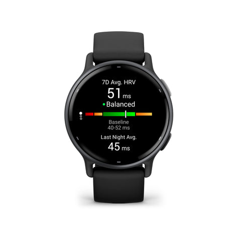 vívoactive® 5 Black & Slate con cinturino in silicone-GARMIN-010-02862-10-Gioielleria Granarelli