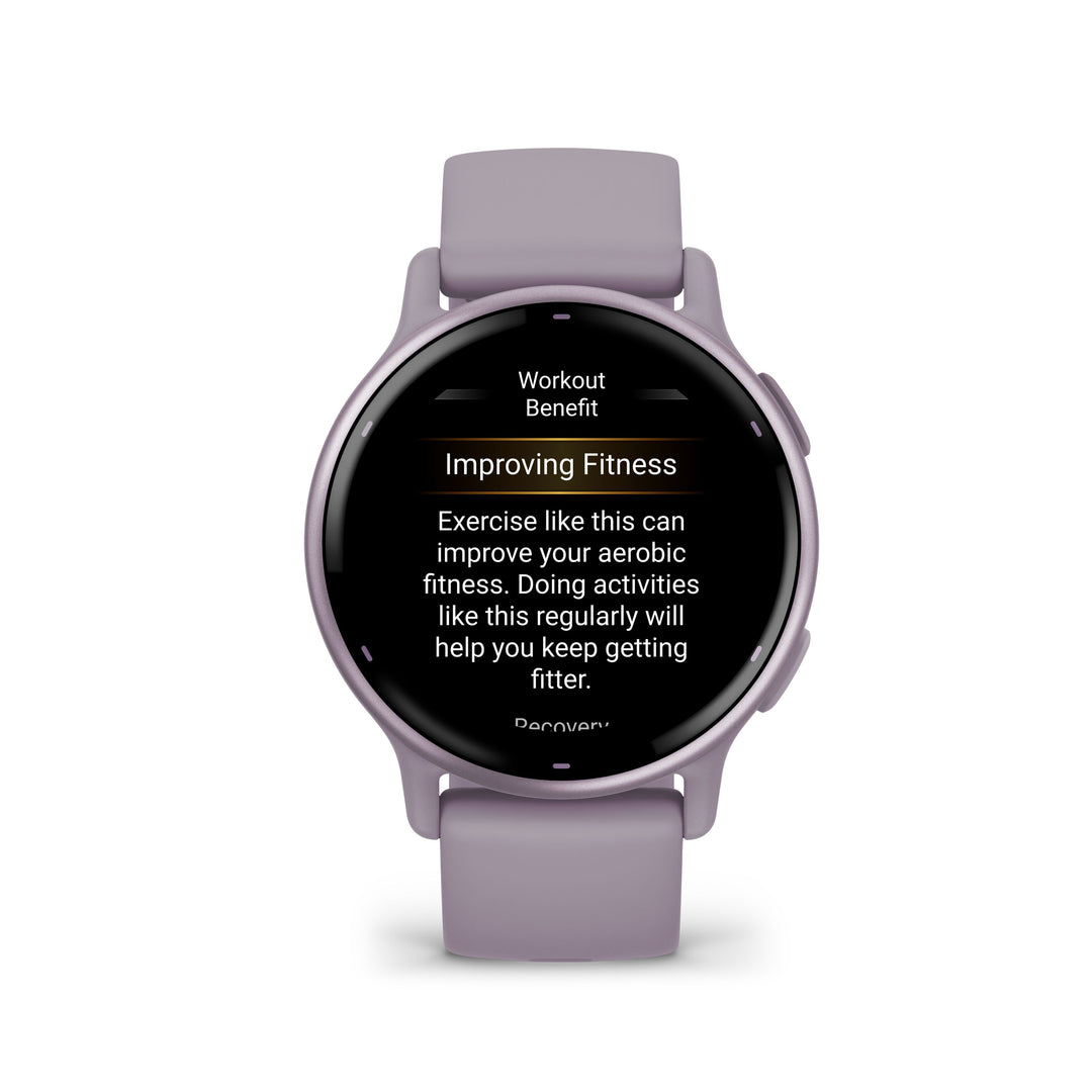 vívoactive® 5 Orchid Metallic con cinturino in silicone-Orologi-GARMIN-Gioielleria Granarelli