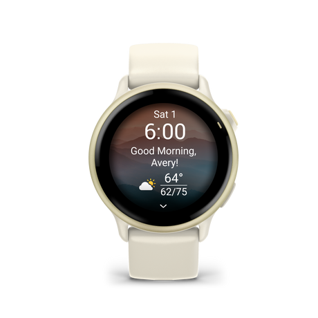 vívoactive® 6 Lunar Gold con cinturino Bone-Orologi-GARMIN-Gioielleria Granarelli