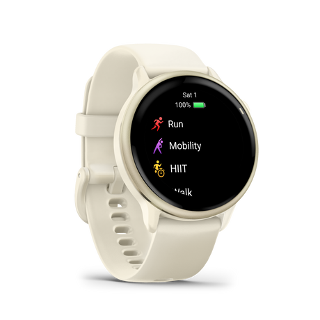 vívoactive® 6 Lunar Gold con cinturino Bone-Orologi-GARMIN-Gioielleria Granarelli
