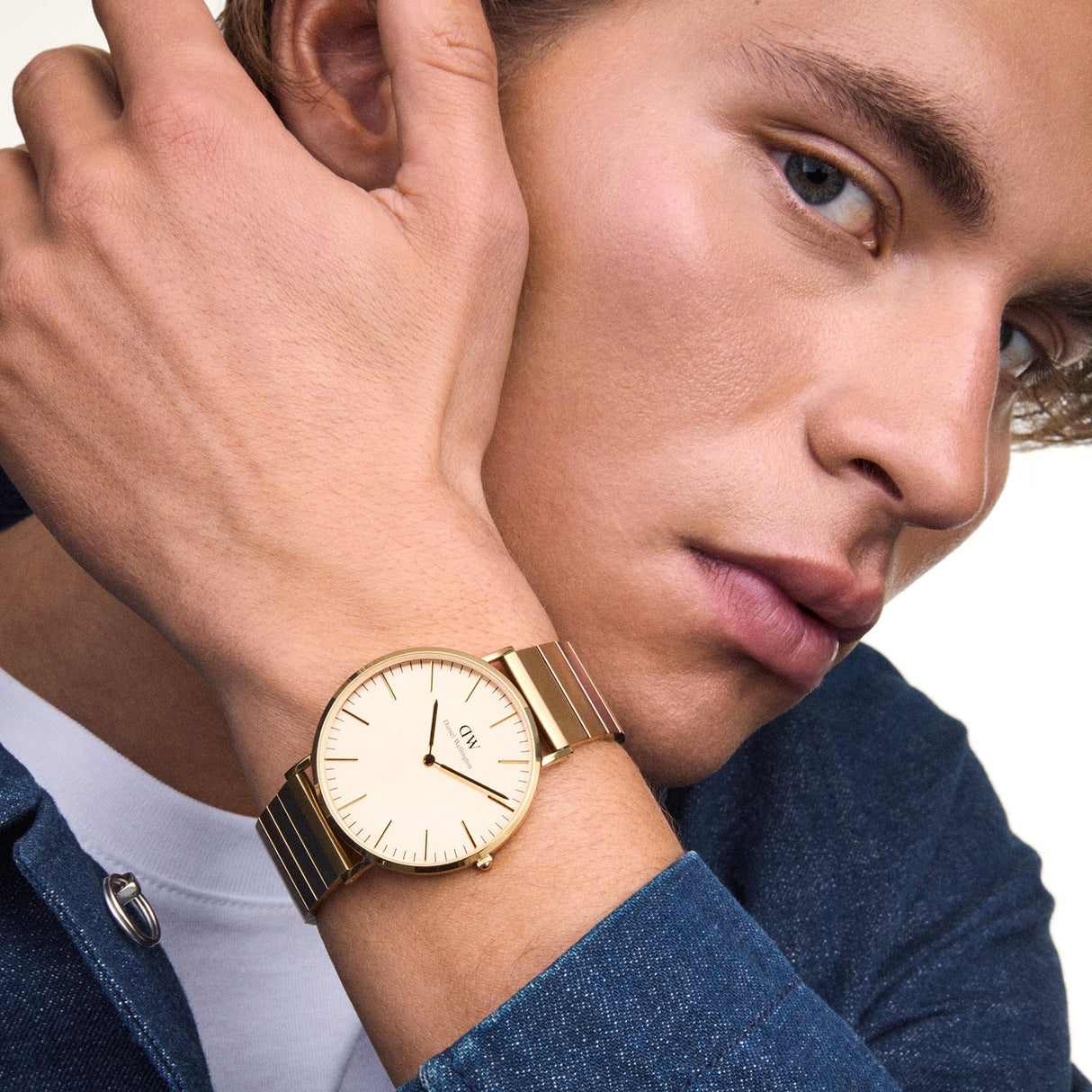 Classic Piano Link Gold Unitone-Orologi-DANIEL WELLINGTON-Gioielleria Granarelli