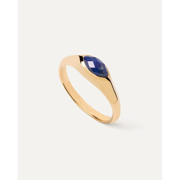 Anello Vanilla23 Nomad Lapislazzuli Stamp-Anelli-PDPAOLA-Gioielleria Granarelli
