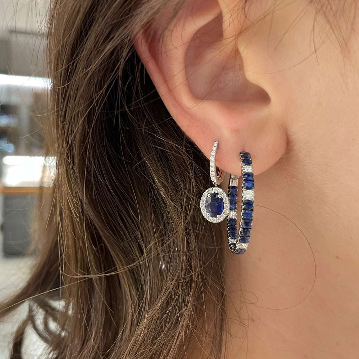 Zaffiro Gioielli Di Valenza Orecchini Diamanti Orecchini Pendenti