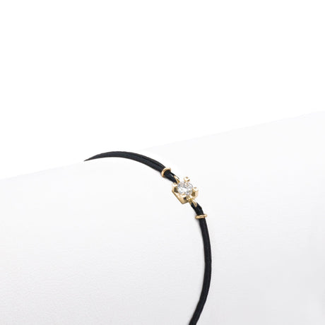 Bracciale diamante su cordino-Bracciali-GioGio- [SKU] -Gioielleria Granarelli