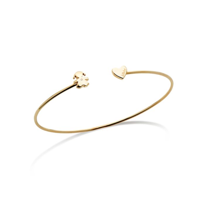 Bracciale Les Petits Bimba con Diamante Oro Giallo-Bracciali-LE BEBE'-Gioielleria Granarelli