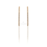 Orecchini Cerchio Diamanti in Oro Rosa-Orecchini-CRIVELLI-Gioielleria Granarelli