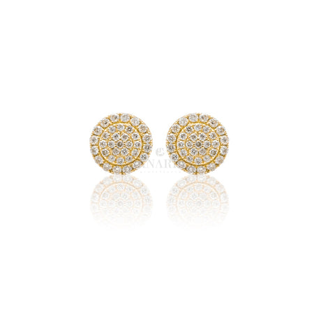 Orecchini Pavè Diamanti in Oro Giallo-Orecchini-CRIVELLI-Gioielleria Granarelli