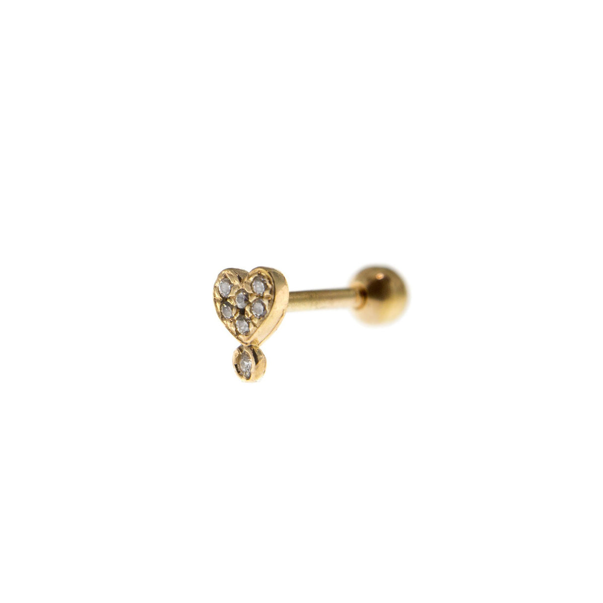 Piercing Cuore Zirconi-Orecchini-RUE DES MILLE-Gioielleria Granarelli